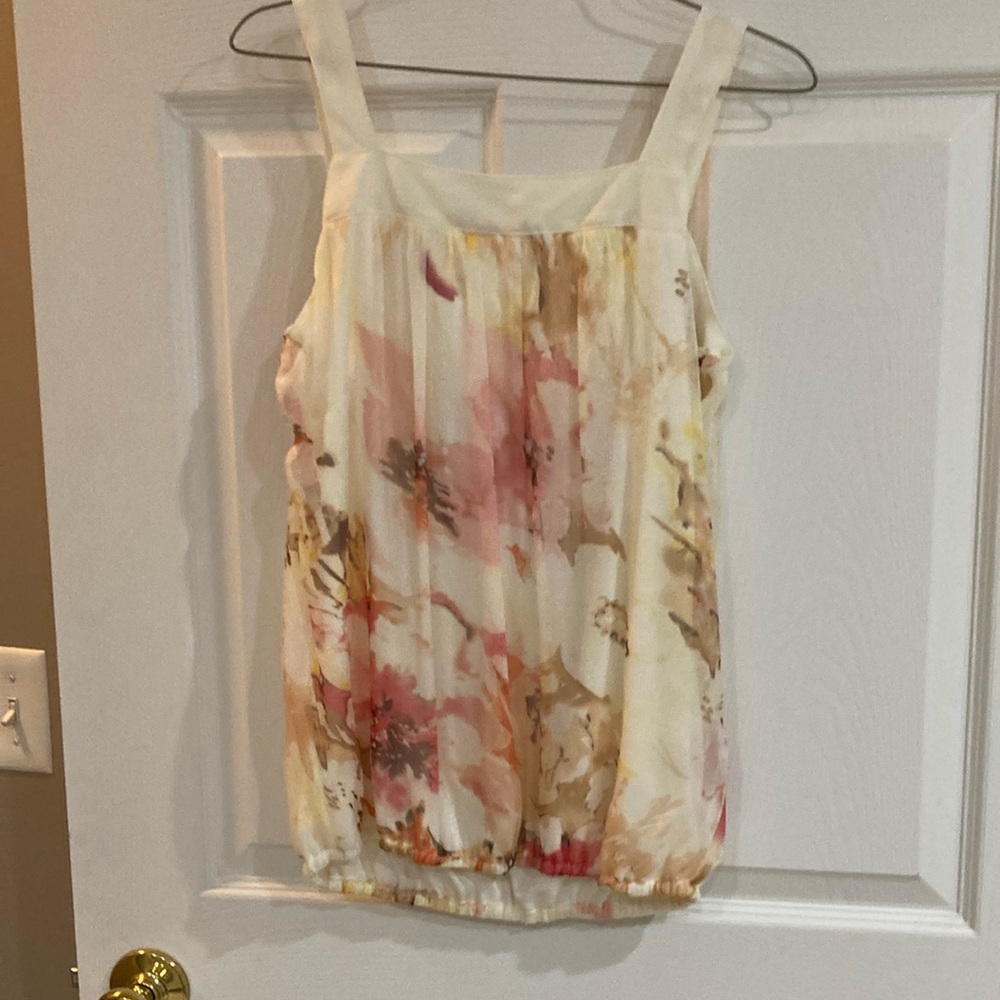 Wrapper Cream Smocked Ruffled Camisole - Picture 4 of 5
